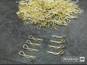 Bittydesign Body Clips 1/10 cars (8) Kuldne