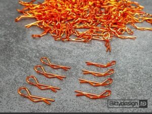 Bittydesign Body Clips 1/10 cars (8) Orange
