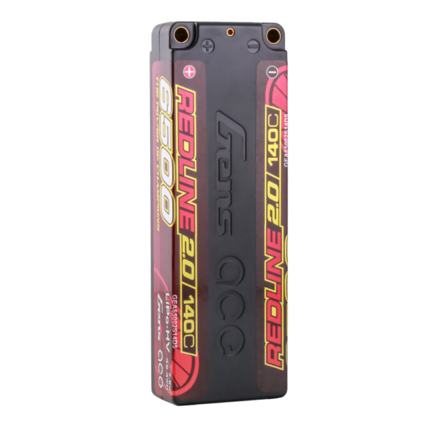 6500mAh 140C 7.6V 2S Gens ace Redline 2.0 Series HardCase HV Lipo Battery (5mm, 264g)