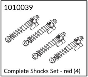 Absima Complete Shocks Set - red (4)