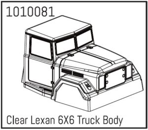 Absima Clear Lexan 6X6 Truck Body