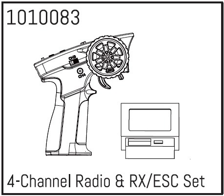 Absima 4-Channel Radio & RX/ESC Set