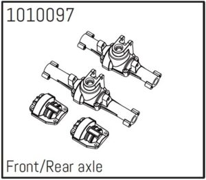 Absima Front/Rear Axle Set - PRO Crawler 1:18