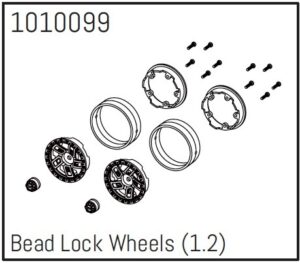 Absima 1.2" Beadlock Wheels - PRO Crawler 1:18 (4)