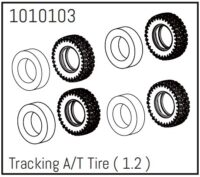 Absima 1.2" Tracking A/T Tire - PRO Crawler 1:18 (4)