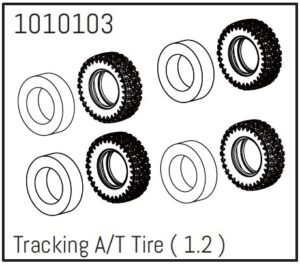 Absima 1.2" Tracking A/T Tire - PRO Crawler 1:18 (4)