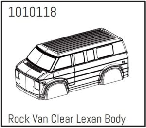 Absima Rock Van PC Body (unpainted) - PRO Crawler 1:18