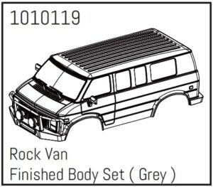 Absima Rock Van PC Body Set (grey) - PRO Crawler 1:18
