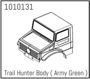 Absima T-Hunter PC Body (army-green) - PRO Crawler 1:18