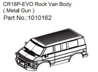 Absima Rock Van Body (silver/black) - EVO 1:18