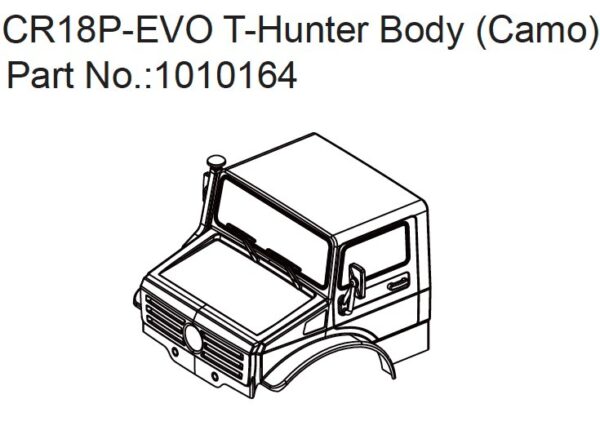 Absima T-Hunter PC Body (camo) - EVO 1:18