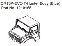 Absima T-Hunter PC Body (blue) - EVO 1:18