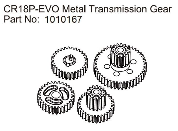 Absima Metal Transmission Gears - EVO 1:18