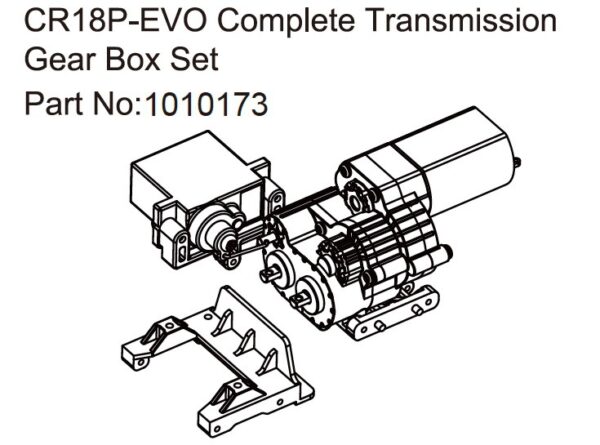 Absima Gear Box Harv./RV - EVO 1:18