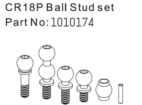 Absima Ball Stud Set - EVO 1:18