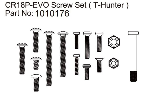 Absima Screw Set T-Hunter - EVO 1:18