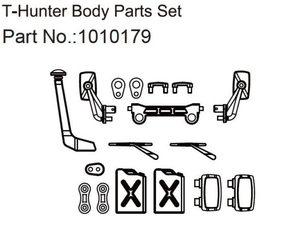 Absima Body Part Set T-Hunter - EVO 1:18