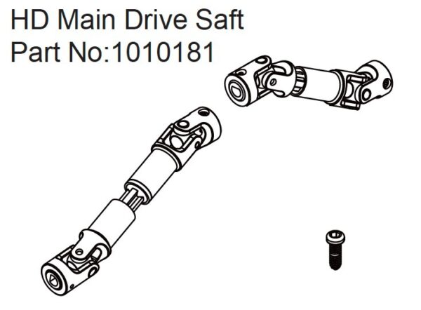 Absima HD Main Drive Shaft - EVO 1:18