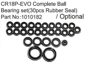Absima CR18P-EVO Complete Ball Bearing Set ( 30pcs Rubber Seal )
