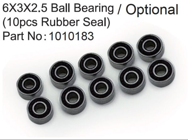 Absima 3x6x2.5 Kuullaager 2RS (10)