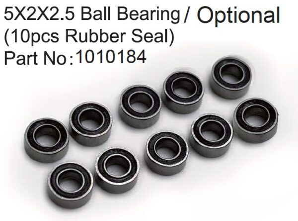 Absima 2x5x2.5mm Kuullaager 2RS (10)