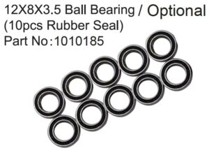 Absima 8x12x3.5mm Kuullaager 2RS (10)
