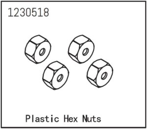 Absima Hex Nuts (4)