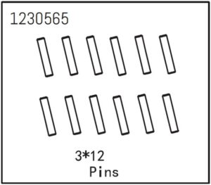 Absima Pins 3*12 (12)