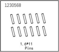 Absima Pins 1.6*11 (12)