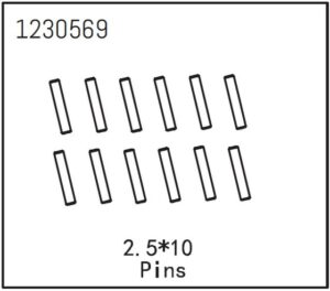 Absima Pins 2.5*12 (12)