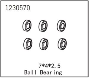 Absima 4x7x2.5 Ball Bearing (6)