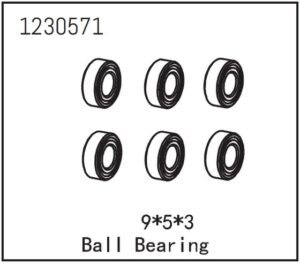Absima 5x9x3mm Ball Bearing (6)