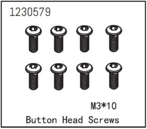 Absima Button Head Screw M3*10 (8)