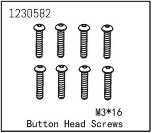 Absima Button Head Screw M3*16 (8)