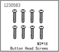Absima Button Head Screw M3*18 (8)