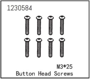 Absima Button Head Screw M3*25 (8)