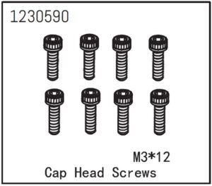 Absima Cap Head Screw M3*12 (8)