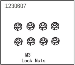 Absima Lock Nut M3 (8)