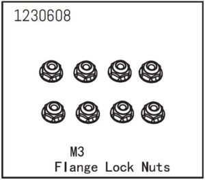 Absima Flange Lock Nut M3 (8)