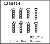 Absima Button Head Screw M2.5*14 (8)