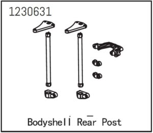 Absima Body Shell Post rear