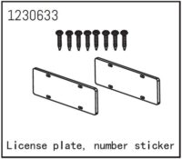 Absima Number Plate