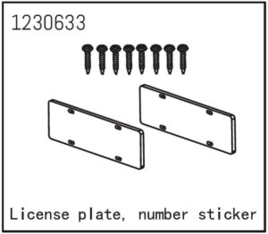Absima Number Plate