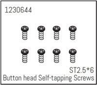 Absima Button Head Screws - Selftapping M2.5*6 (8)