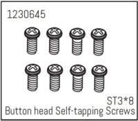 Absima Button Head Screws - Selftapping M3*8 (8)