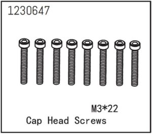 Absima Cap Head Screws M3*22 (8)