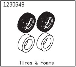 Absima Tire and Foam (2)