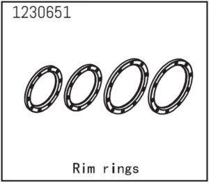 Absima Beadlock Rings (4)