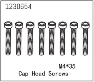 Absima Cap Head Screws M4*35 (8)