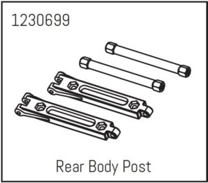 Absima Rear Body Post - Khamba